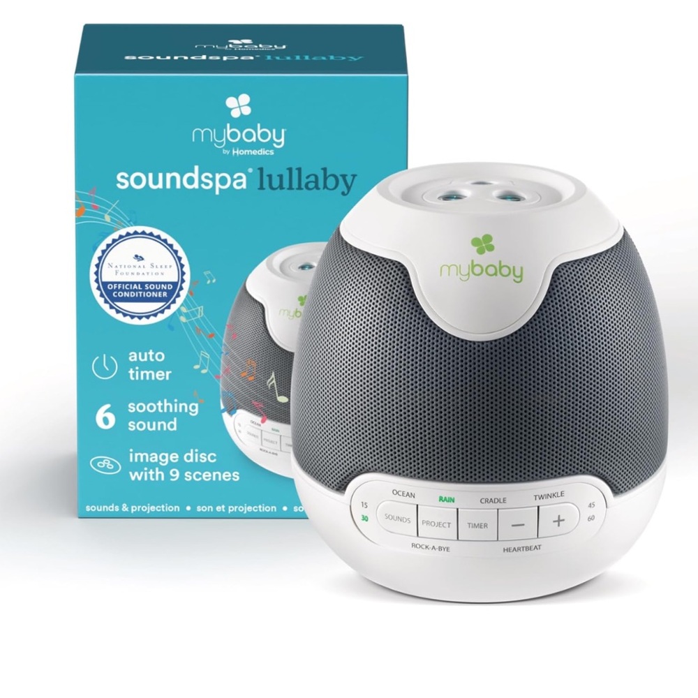 SoundSpa Lullaby White and Gray Sound Machine